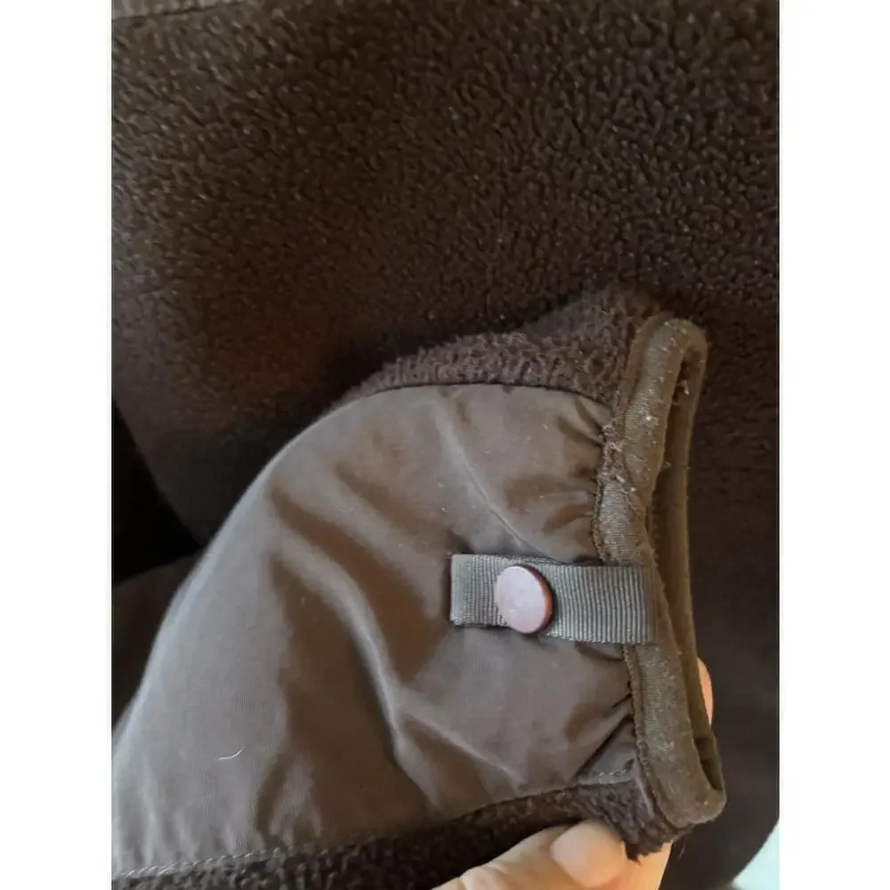 North Face Girl's Jacket Brown Fleece Full Zip Light Weight Size XL